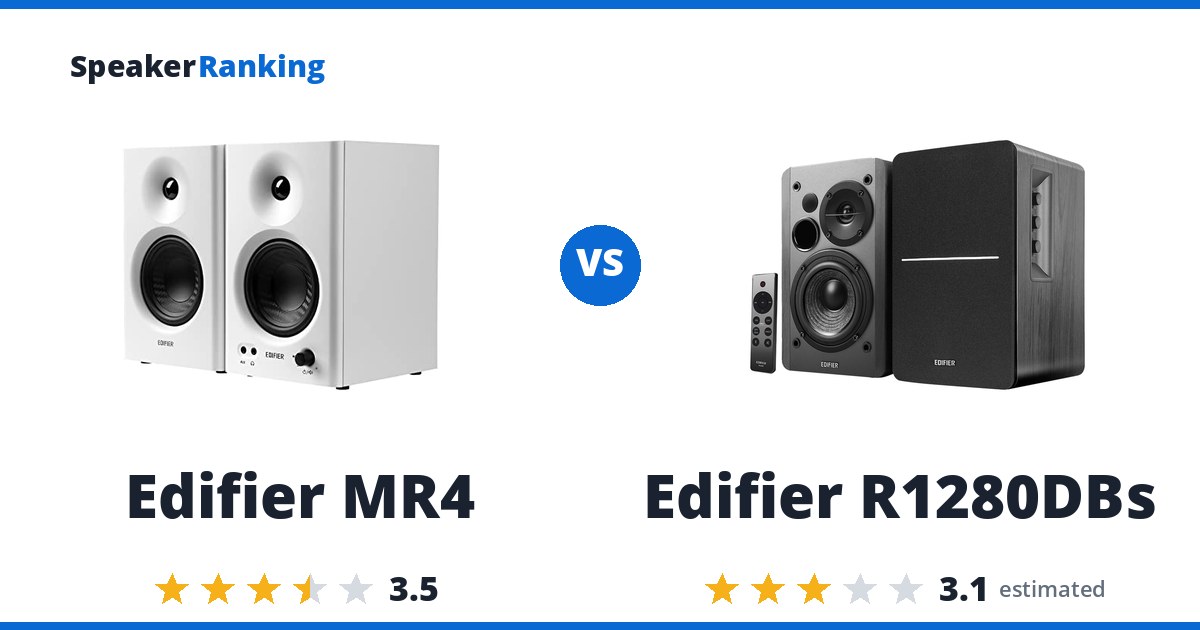 Edifier MR4 vs Edifier R1280DBs