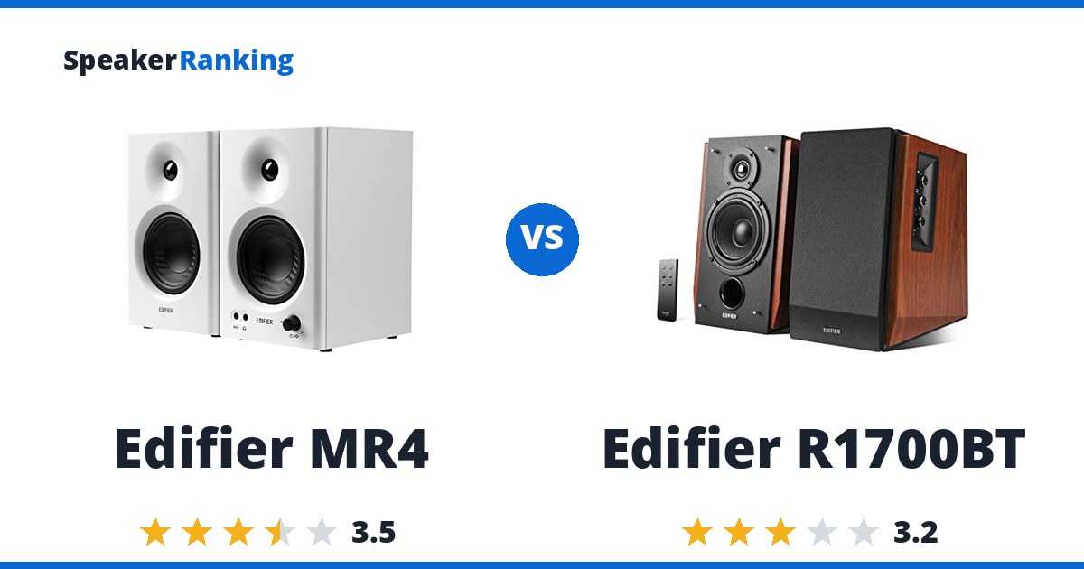 Edifier MR4 vs Edifier R1700BT