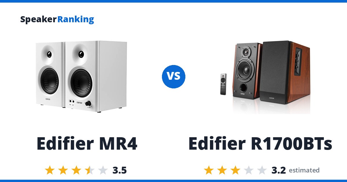 Edifier MR4 vs Edifier R1700BTs