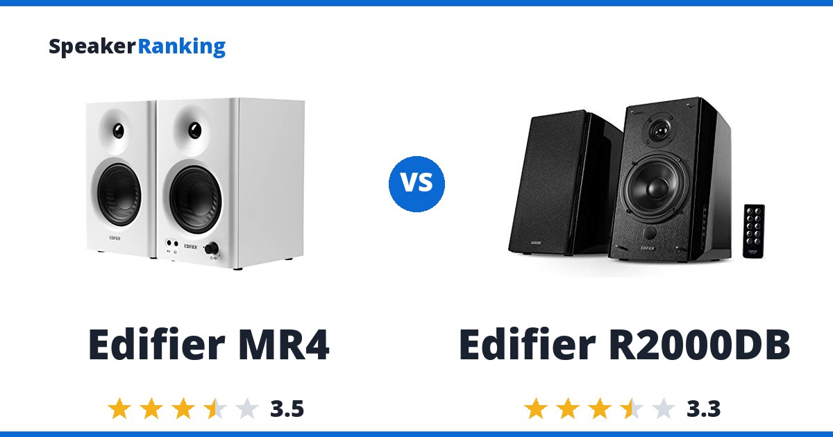 Edifier MR4 vs Edifier R2000DB