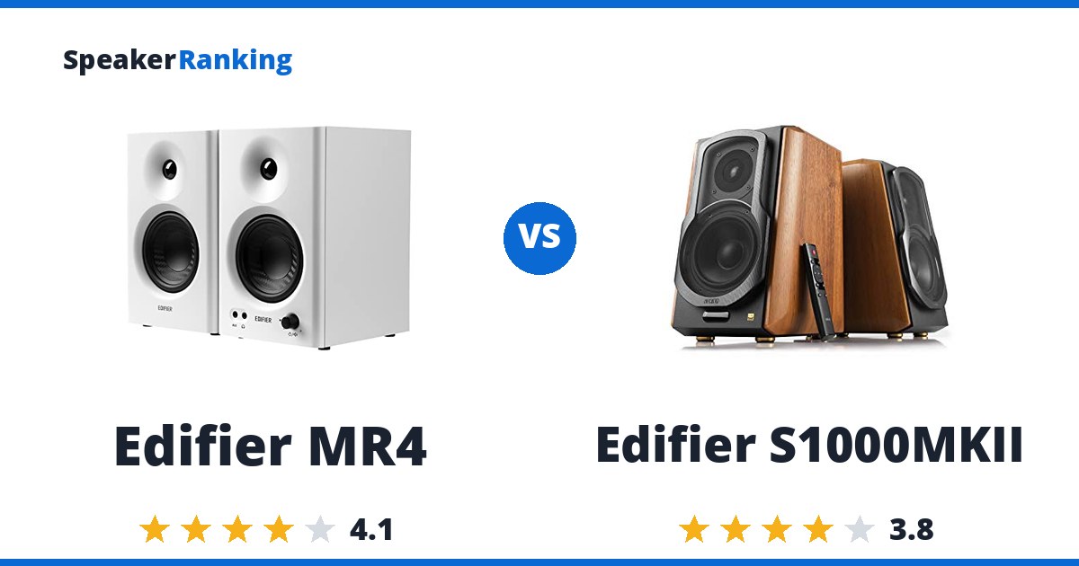 Edifier MR4 vs Edifier S1000MKII