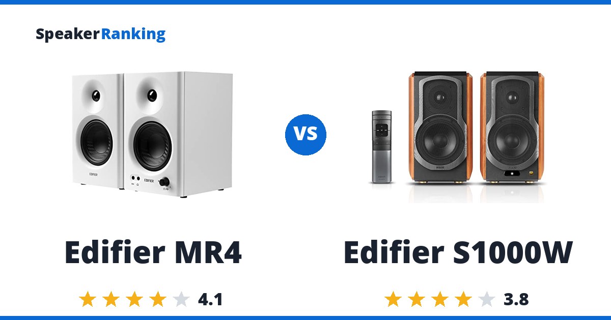 Edifier MR4 vs Edifier S1000W