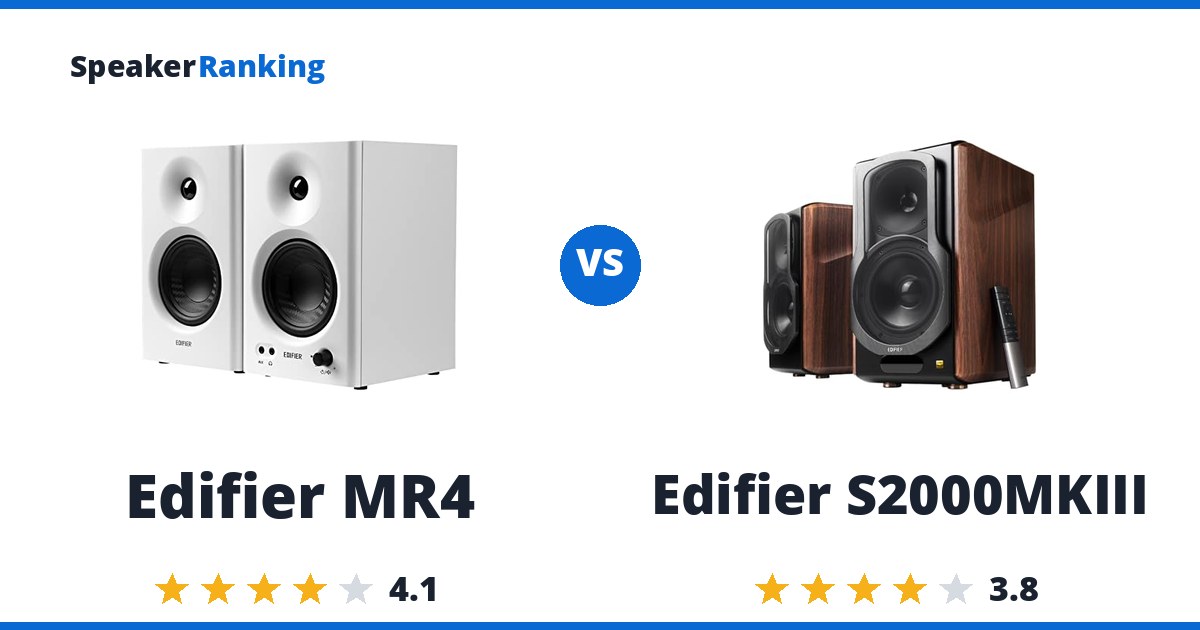 Edifier MR4 vs Edifier S2000MKIII
