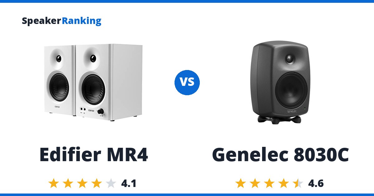 Edifier MR4 vs Genelec 8030C