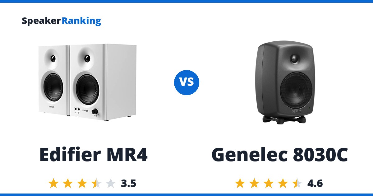 Edifier MR4 vs Genelec 8030C