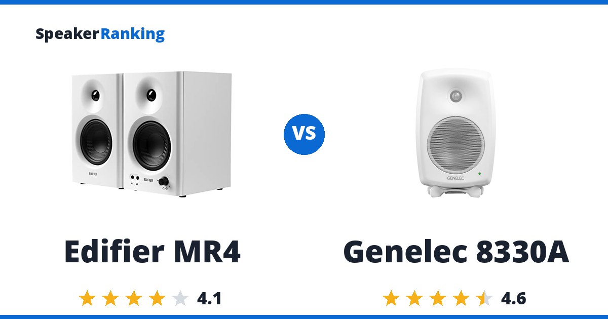 Edifier MR4 vs Genelec 8330A