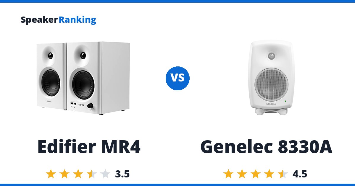 Edifier MR4 vs Genelec 8330A