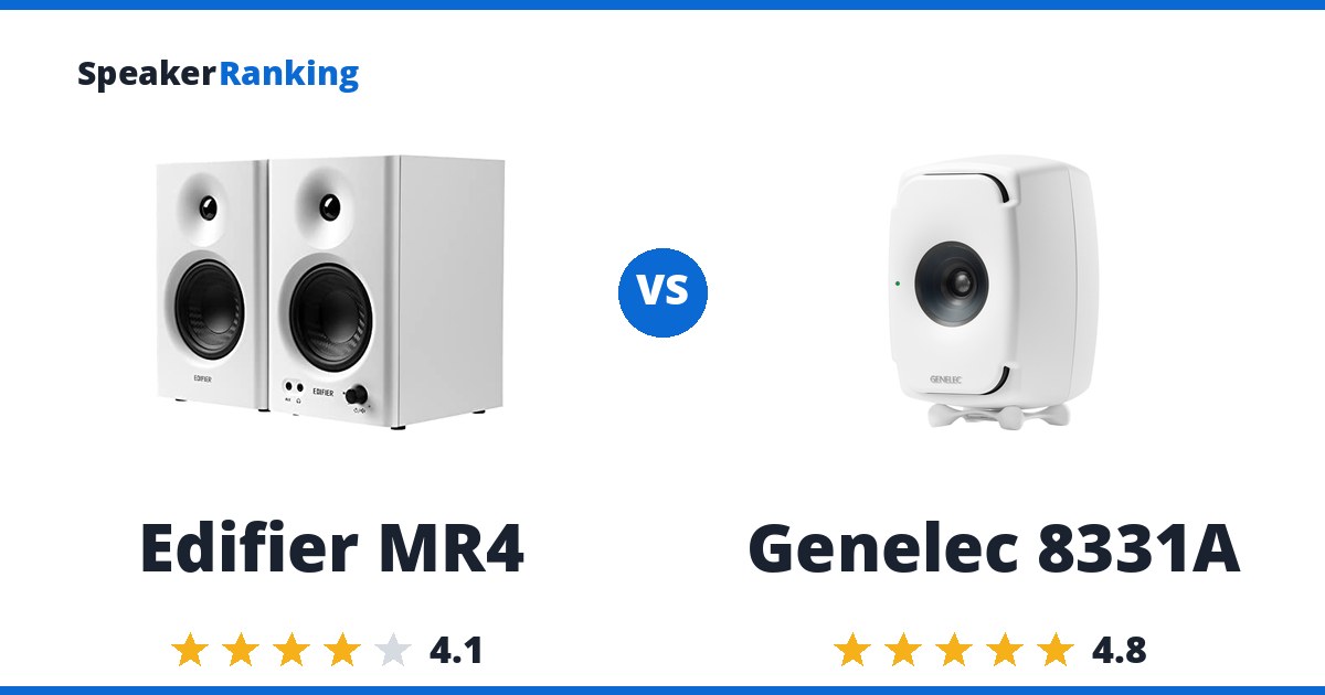 Edifier MR4 vs Genelec 8331A