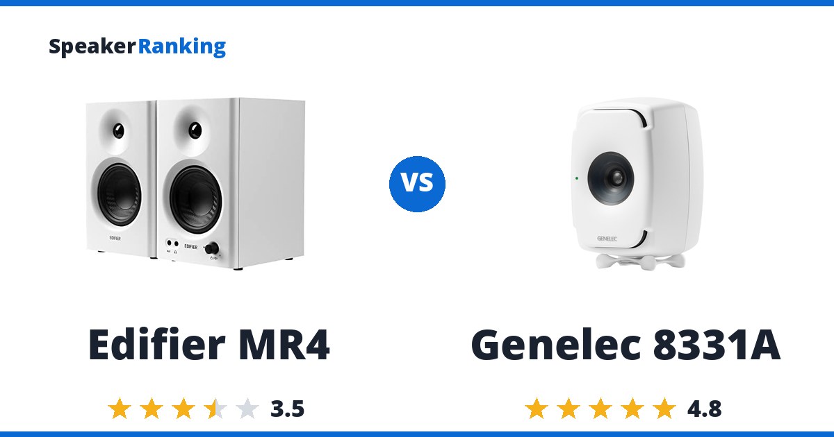 Edifier MR4 vs Genelec 8331A