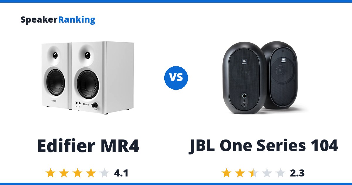 Edifier MR4 vs JBL One Series 104