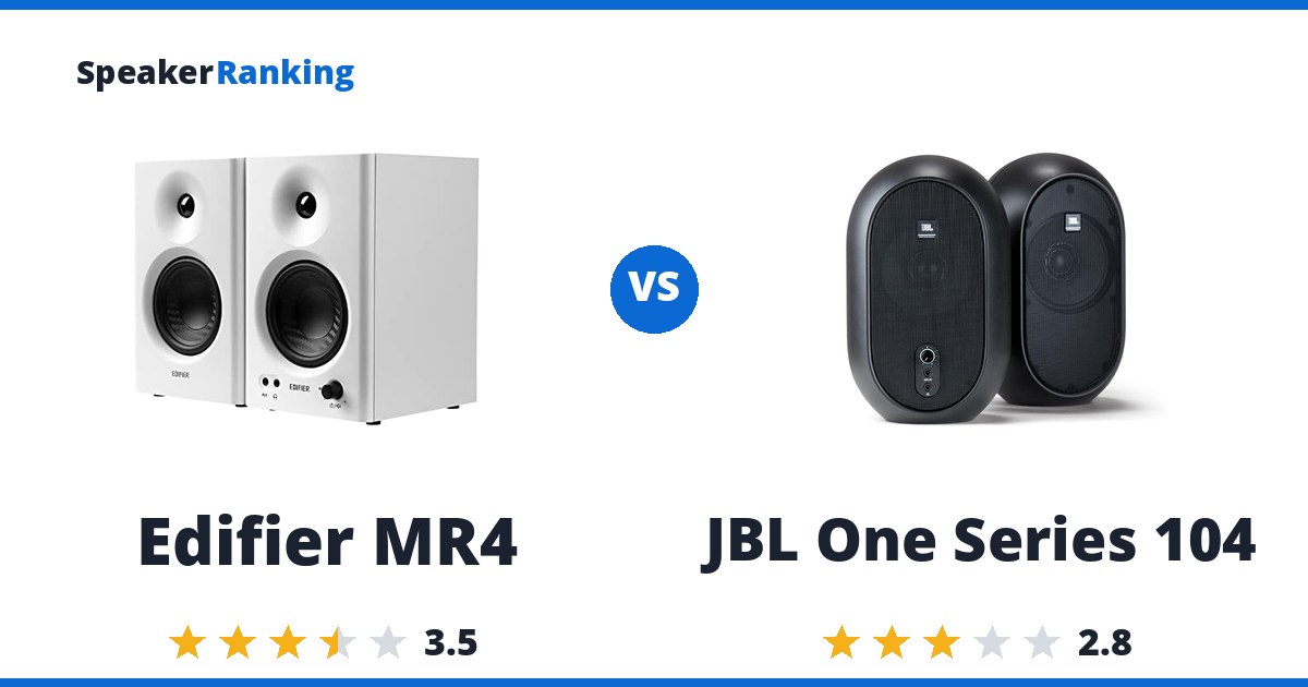 Edifier MR4 vs JBL One Series 104