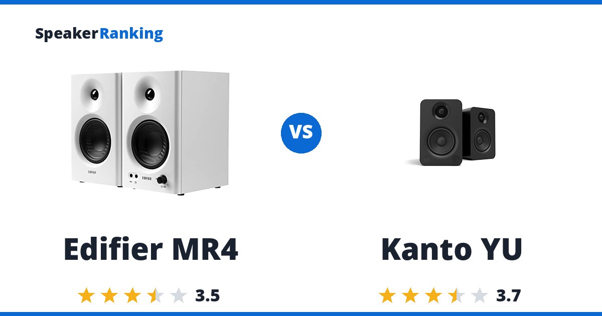 Edifier MR4 vs Kanto YU