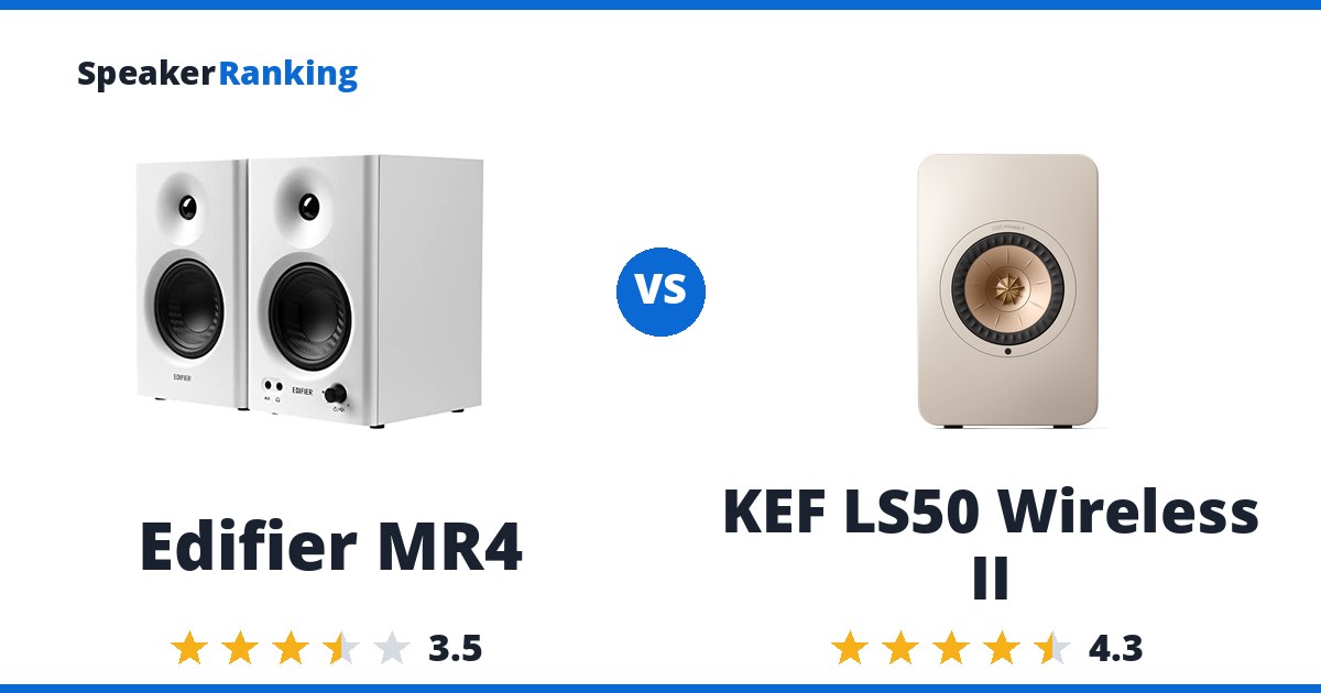 Edifier MR4 vs KEF LS50 Wireless II