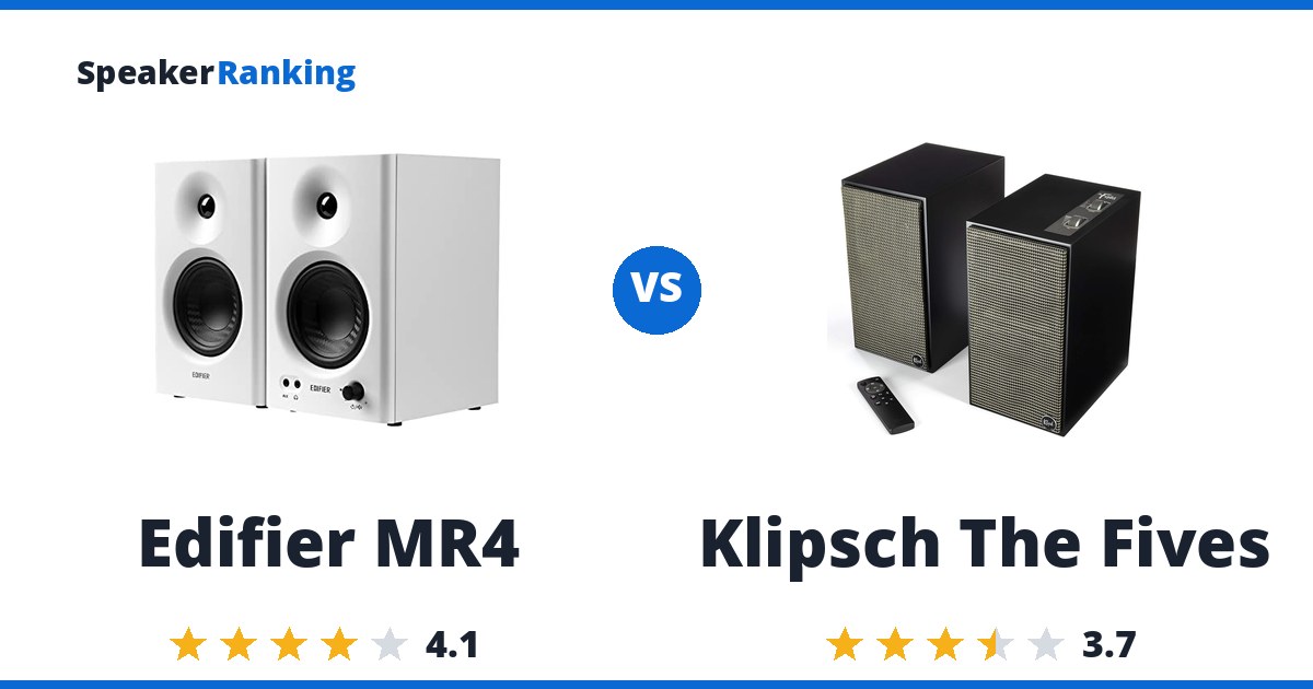 Edifier MR4 vs Klipsch The Fives