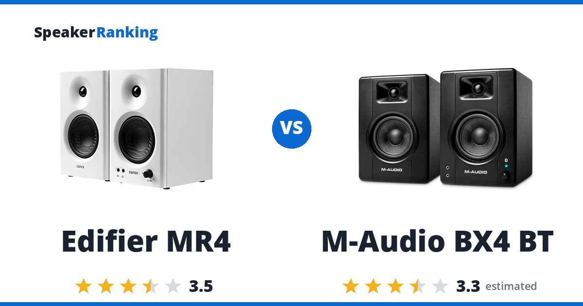 Edifier MR4 vs M-Audio BX4 BT
