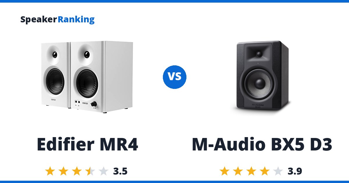 Edifier MR4 vs M-Audio BX5 D3