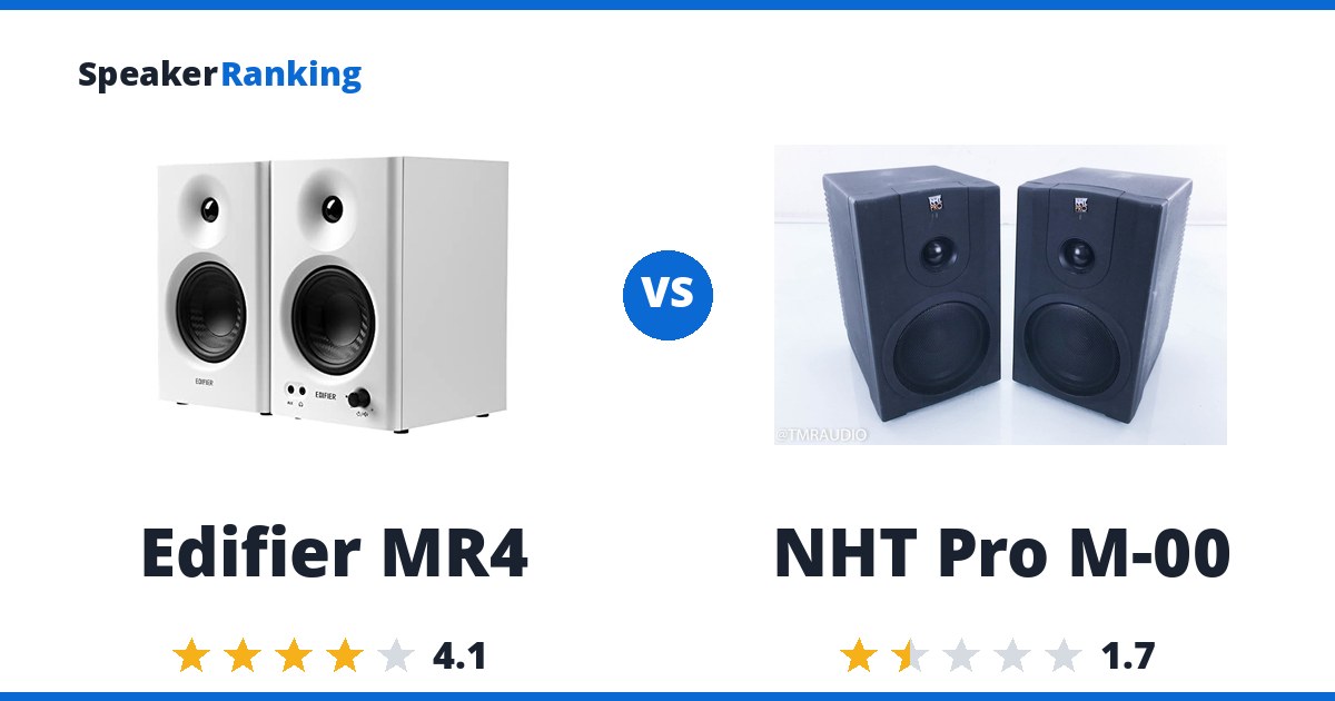 Edifier MR4 vs NHT Pro M-00