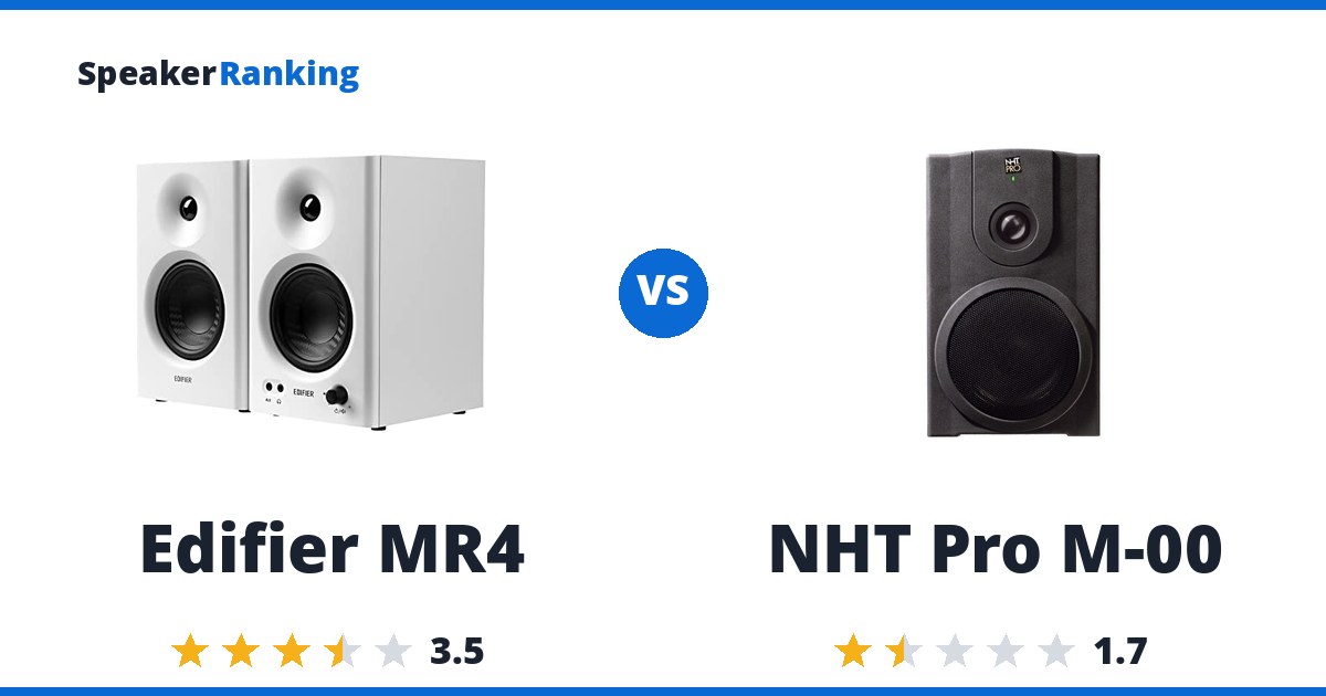 Edifier MR4 vs NHT Pro M-00