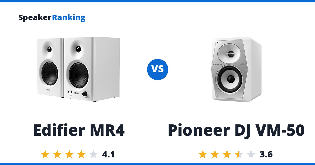 Edifier MR4 vs Pioneer DJ VM-50