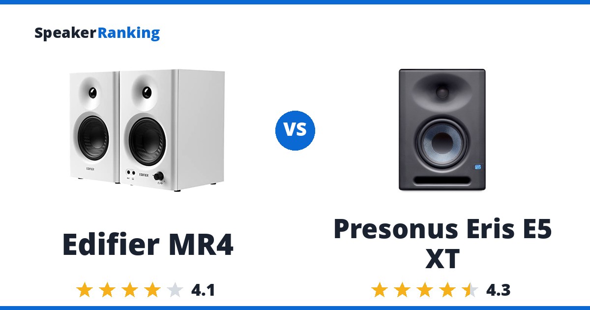 Edifier MR4 vs Presonus Eris E5 XT