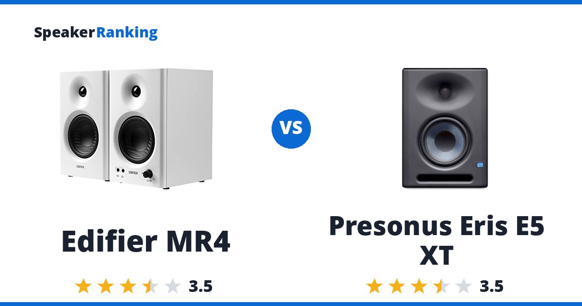 Edifier MR4 vs Presonus Eris E5 XT