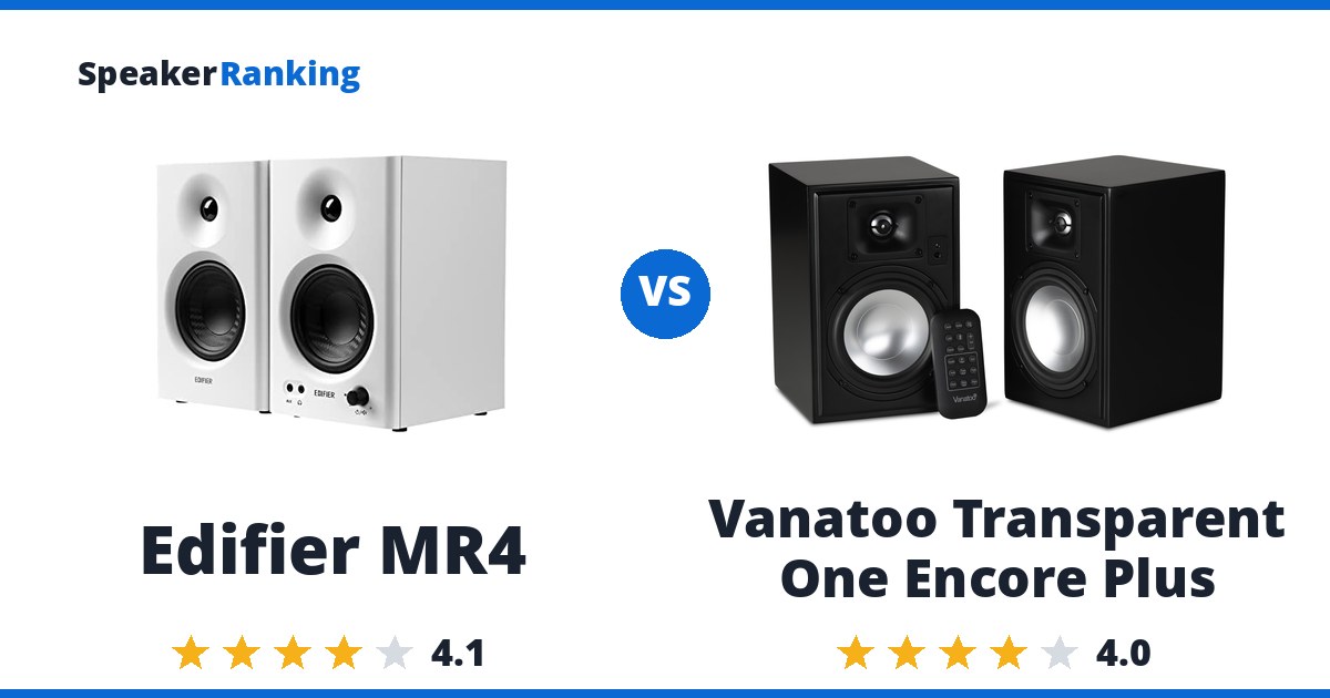 Edifier MR4 vs Vanatoo Transparent One Encore Plus