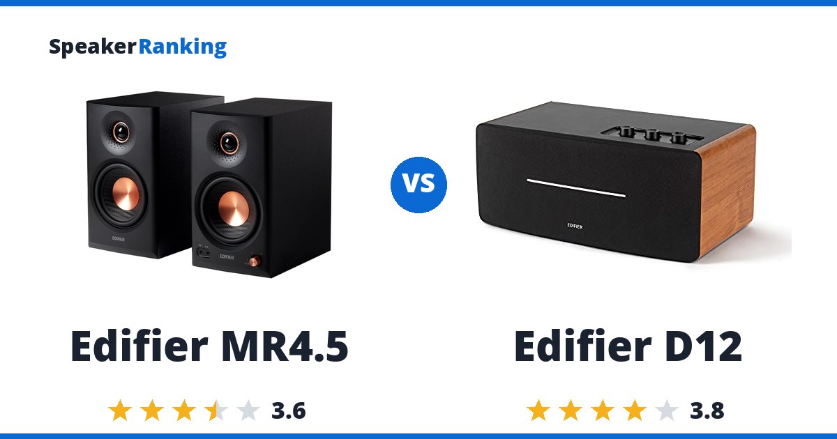 Edifier MR4.5 vs Edifier D12