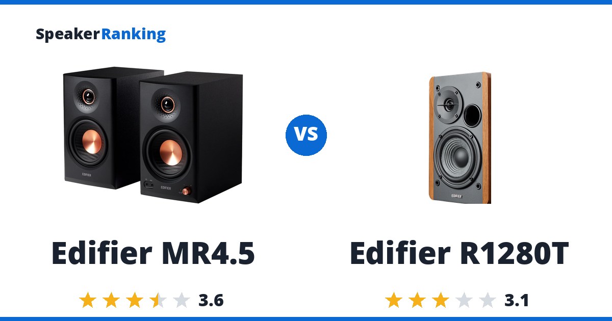 Edifier MR4.5 vs Edifier R1280T