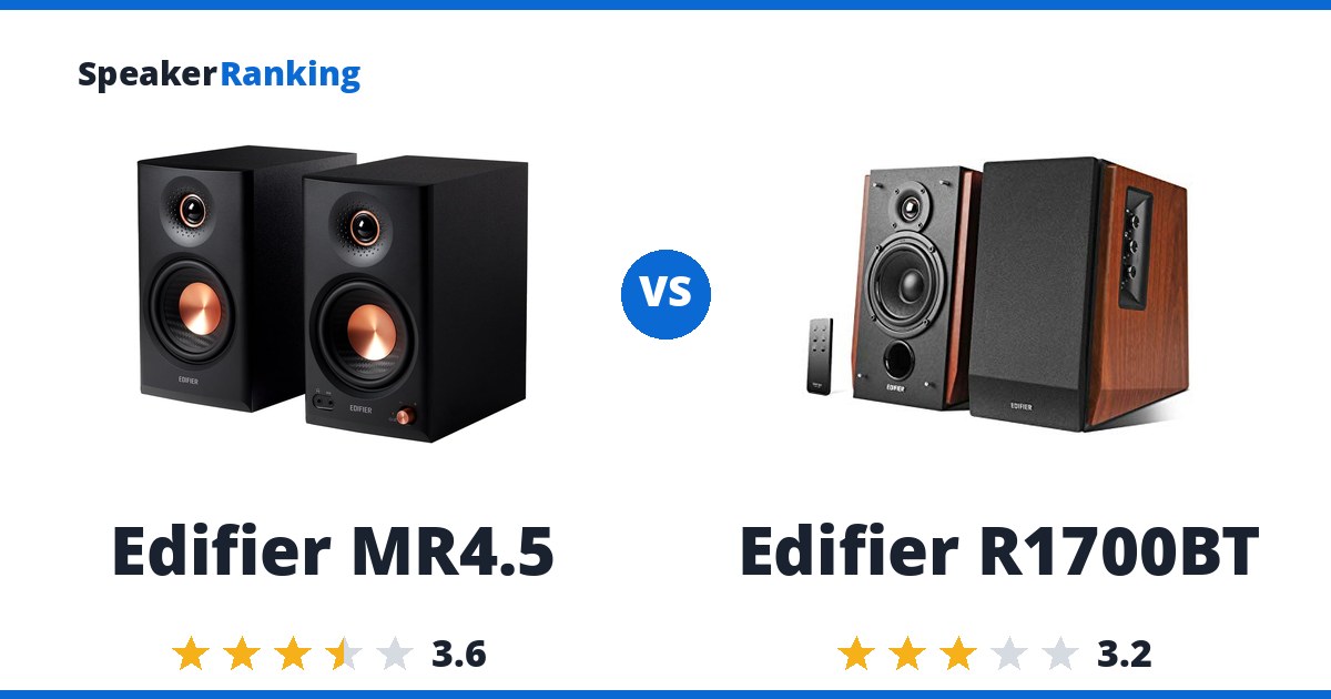 Edifier MR4.5 vs Edifier R1700BT
