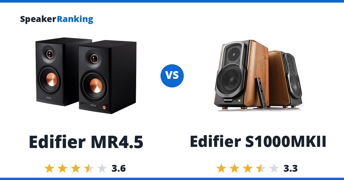 Edifier MR4.5 vs Edifier S1000MKII