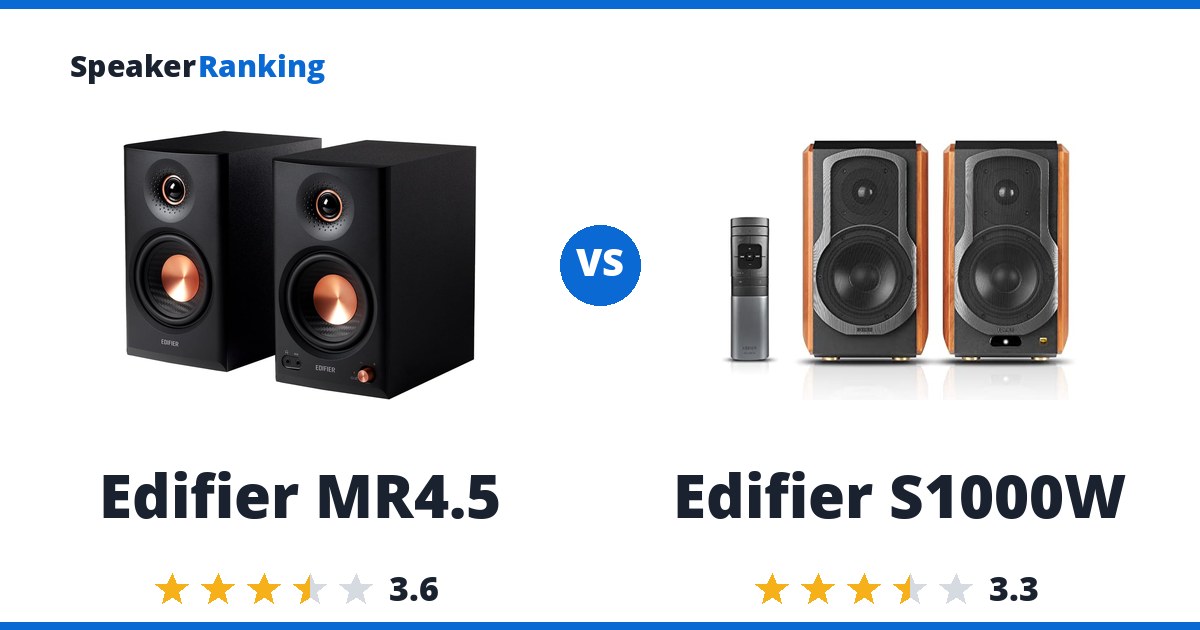Edifier MR4.5 vs Edifier S1000W