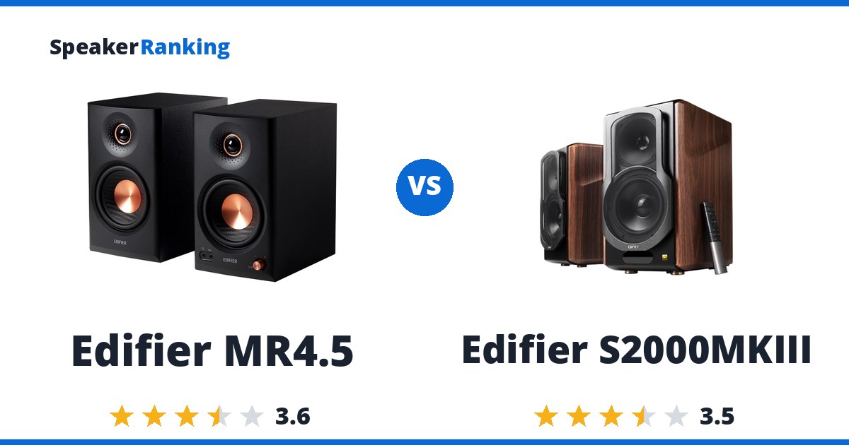 Edifier MR4.5 vs Edifier S2000MKIII