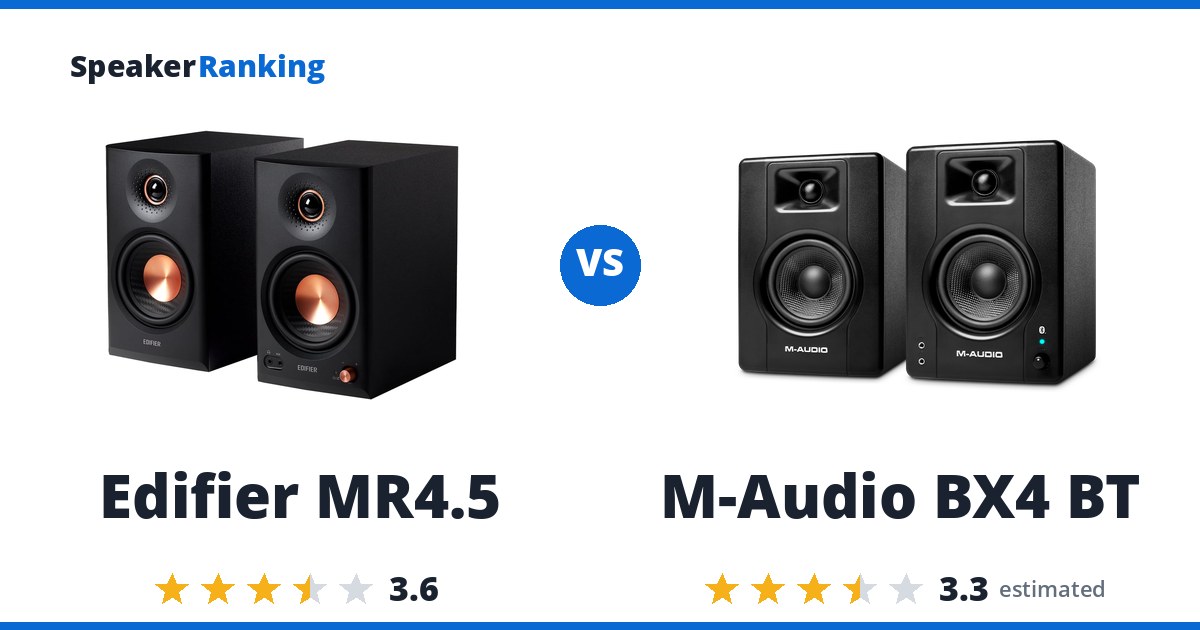 Edifier MR4.5 vs M-Audio BX4 BT