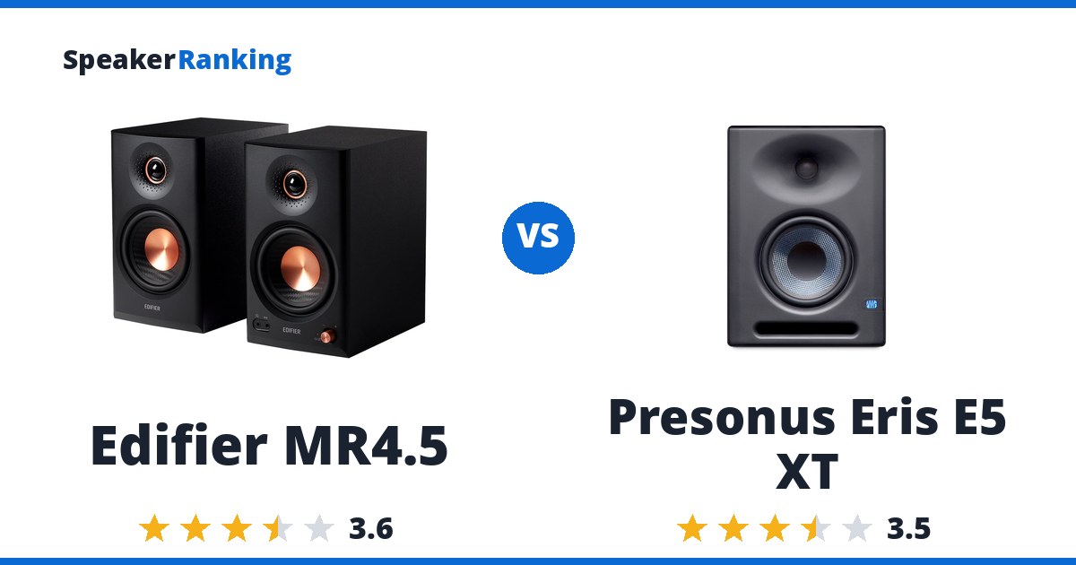 Edifier MR4.5 vs Presonus Eris E5 XT