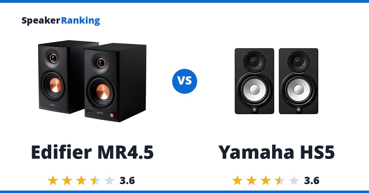 Edifier MR4.5 vs Yamaha HS5