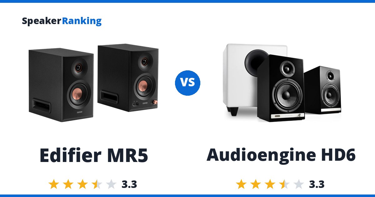 Edifier MR5 vs Audioengine HD6