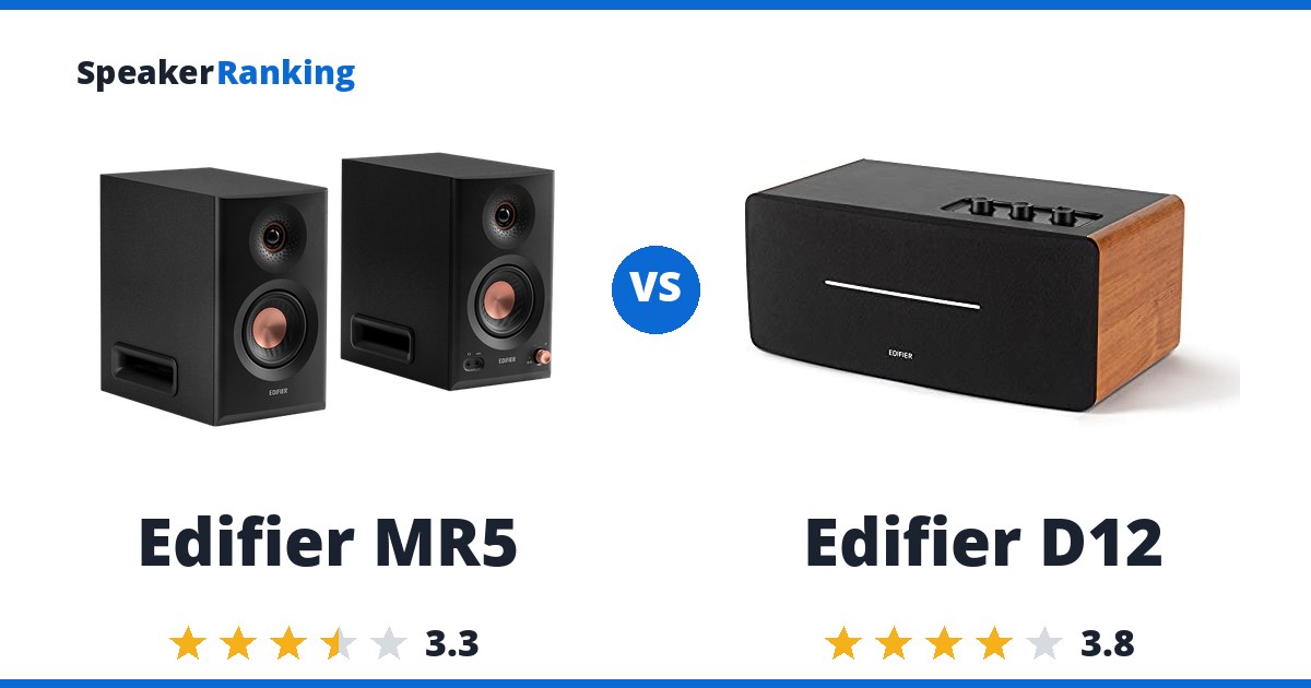 Edifier MR5 vs Edifier D12