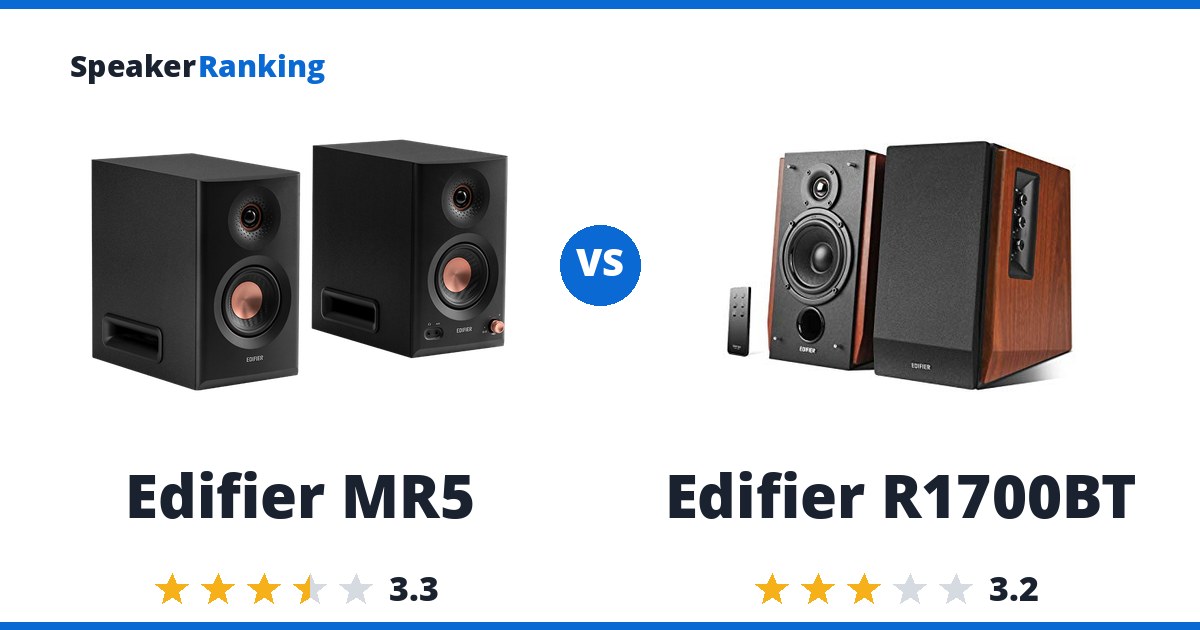 Edifier MR5 vs Edifier R1700BT