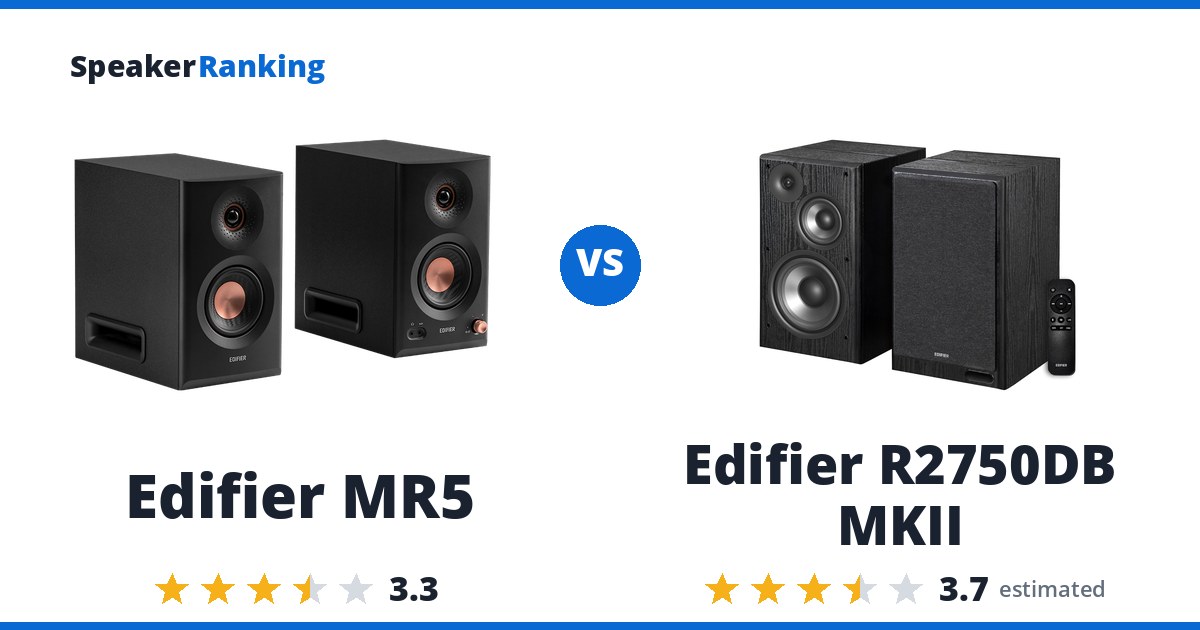 Edifier MR5 vs Edifier R2750DB MKII
