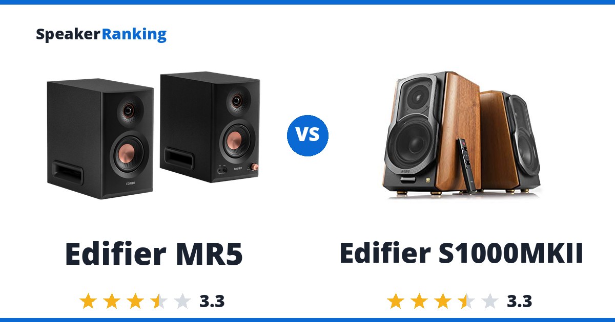 Edifier MR5 vs Edifier S1000MKII