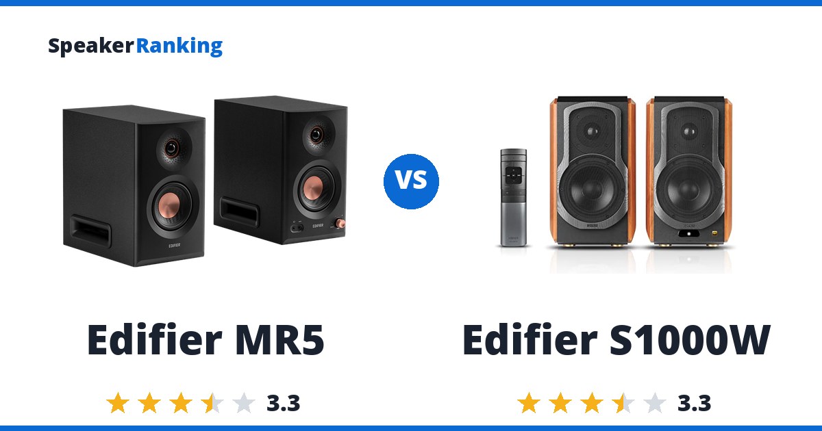 Edifier MR5 vs Edifier S1000W