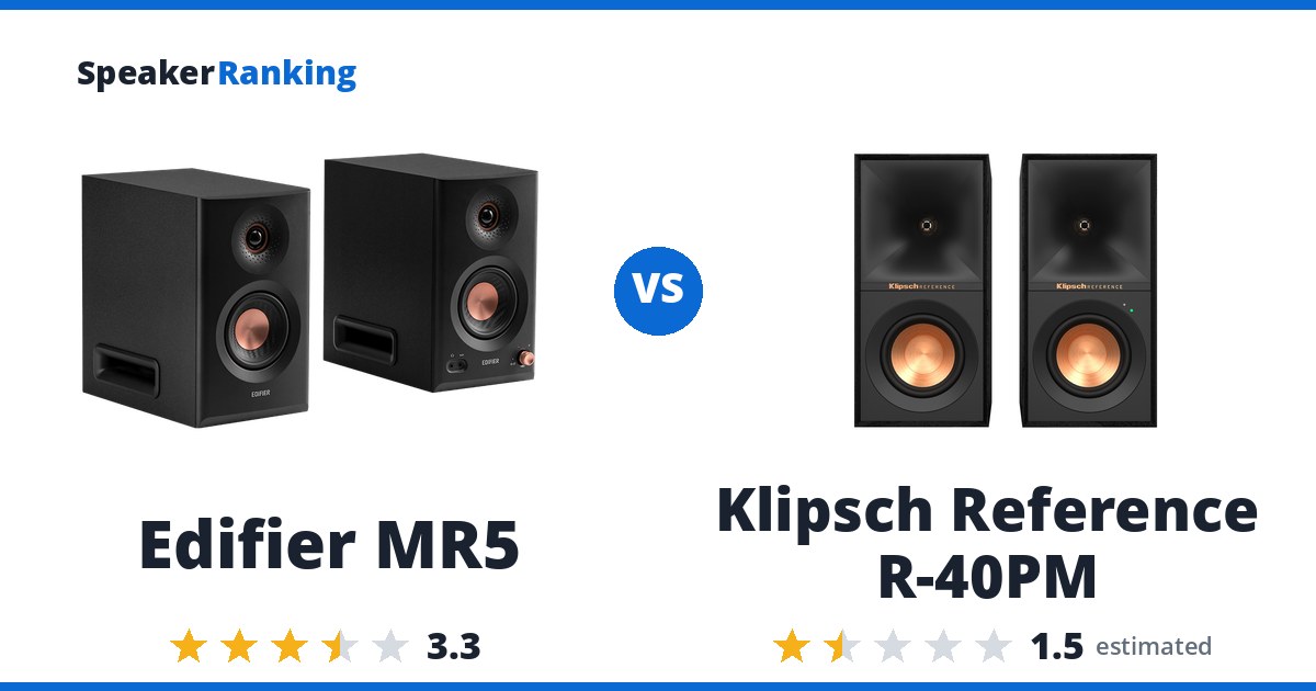 Edifier MR5 vs Klipsch Reference R-40PM