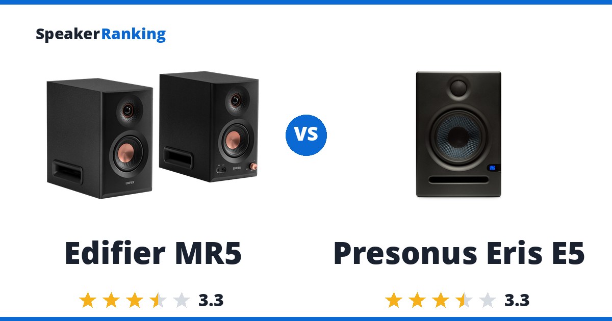 Edifier MR5 vs Presonus Eris E5