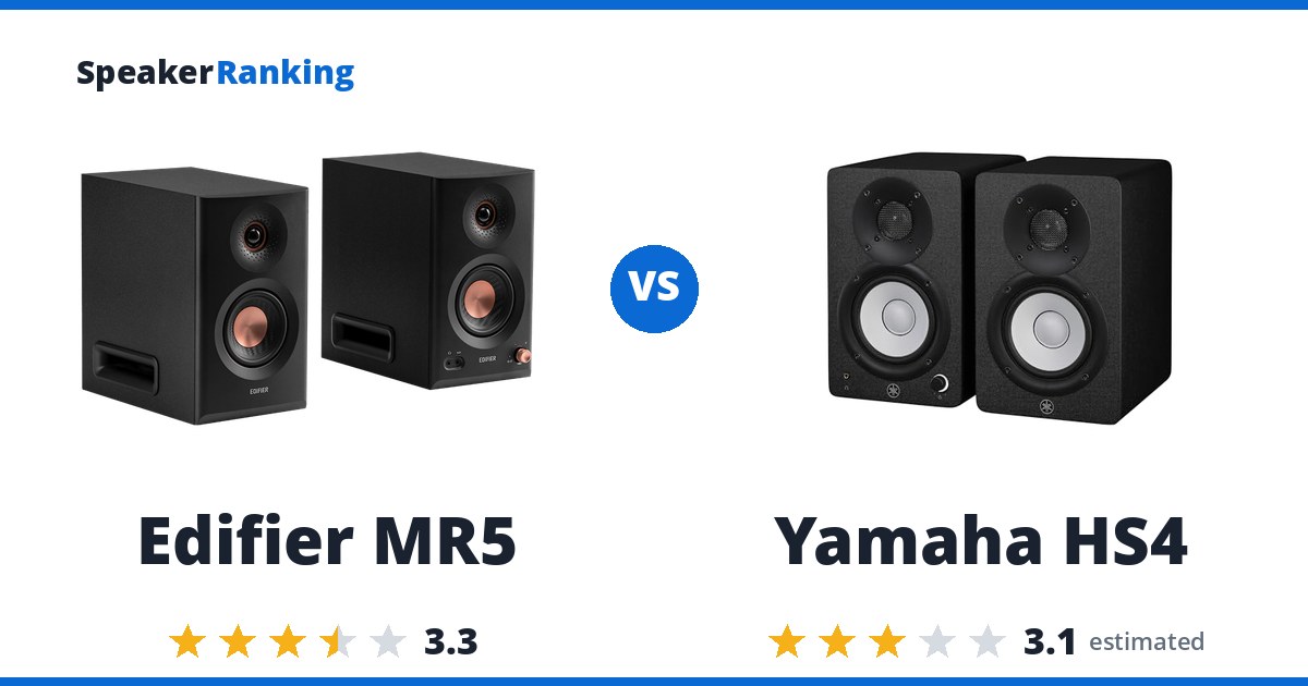 Edifier MR5 vs Yamaha HS4