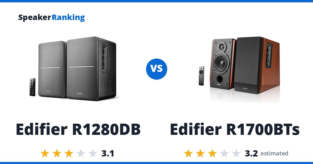 Edifier R1280DB vs Edifier R1700BTs
