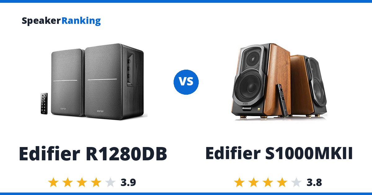Edifier R1280DB vs Edifier S1000MKII
