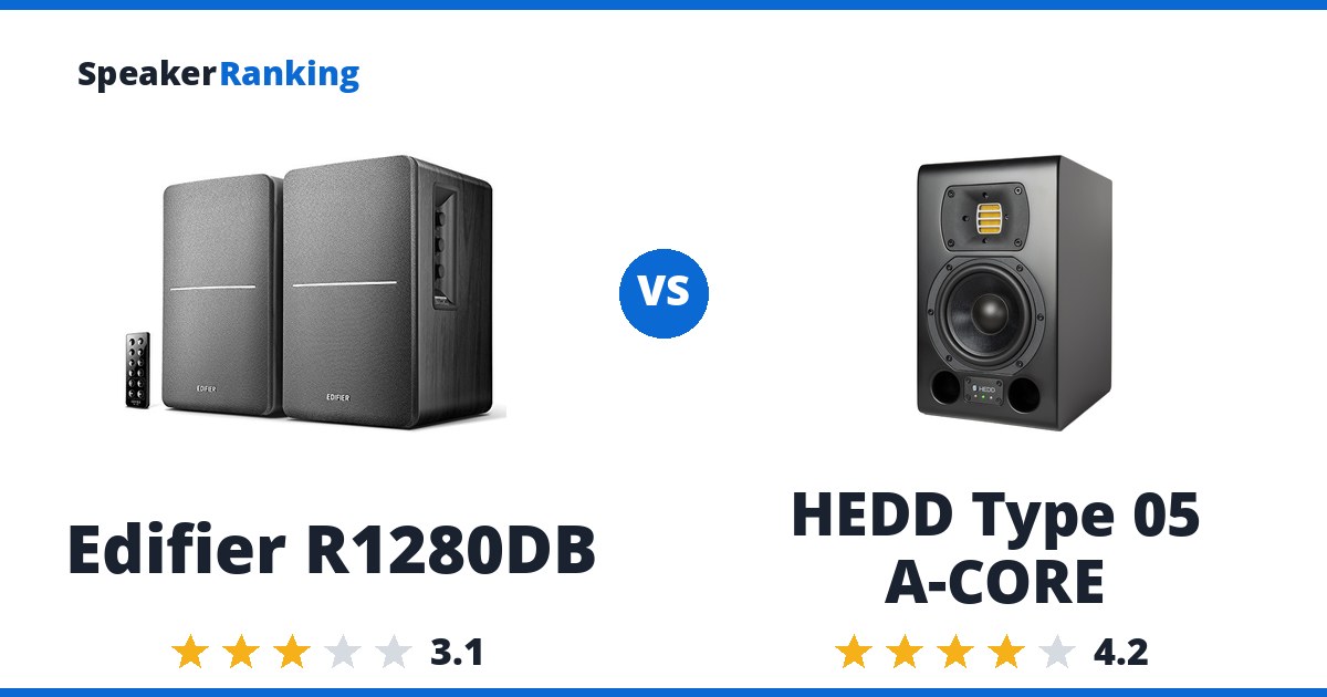 Edifier R1280DB vs HEDD Type 05 A-CORE