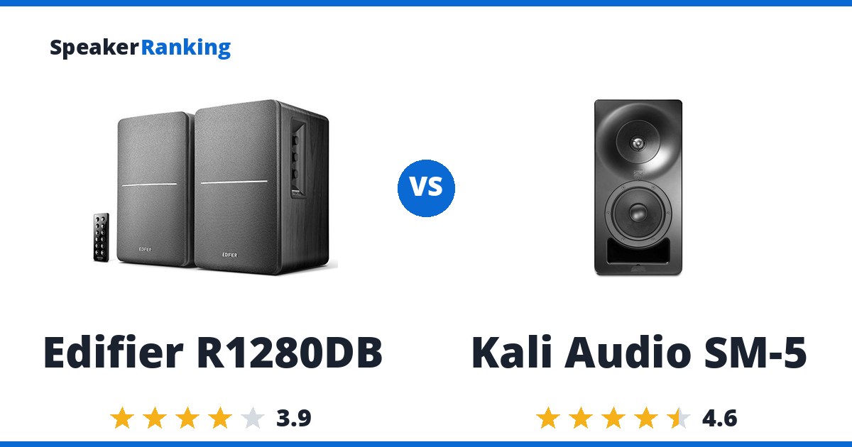 Edifier R1280DB vs Kali Audio SM-5