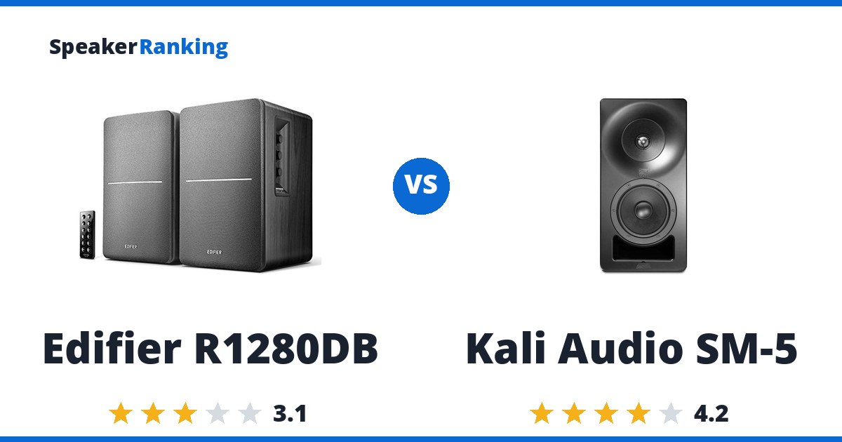 Edifier R1280DB vs Kali Audio SM-5