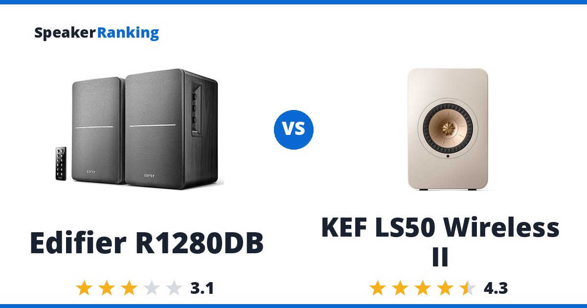 Edifier R1280DB vs KEF LS50 Wireless II